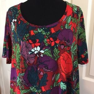 Floral LuLaRoe Perfect Tee M